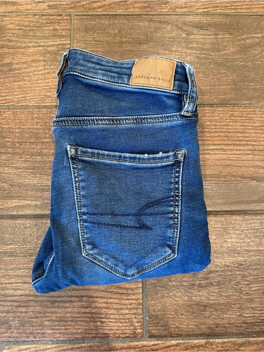 American Eagle Outfitters Men's Dark Blue Slim Jeans